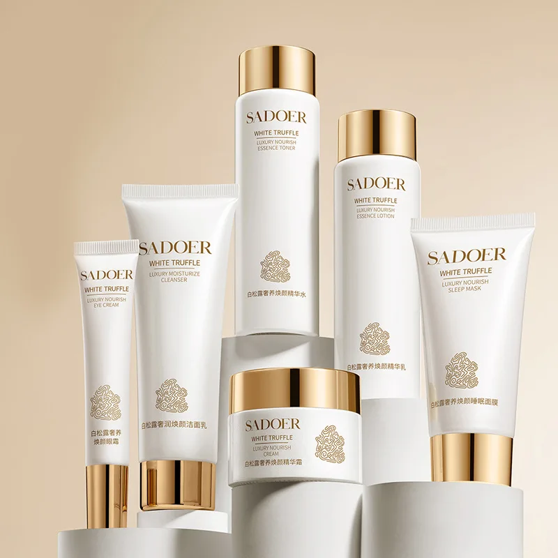Skin Care Set Deep Hydrating Anti-wrinkle Anti-aging Dark Circle Whitening Clean Moisturizing Nicotinamide Aloe Skin Care