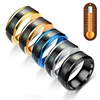 New Fashion Sensor Body Temperature Ring Man Women Multi Stainless Steel Fashion Display Real-Time Temperature Test Finger Ring 1