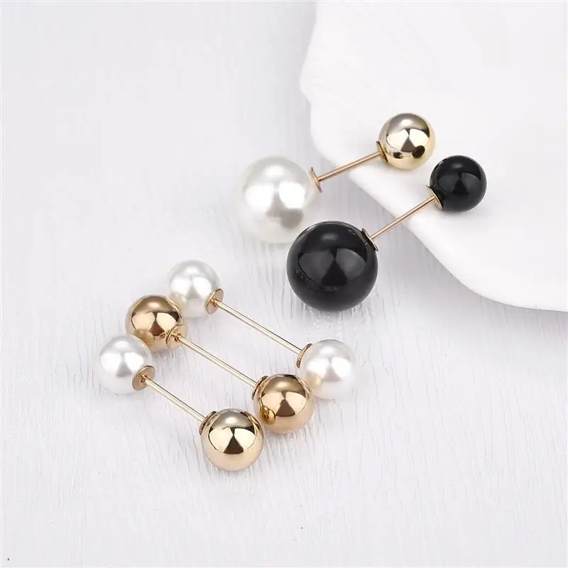 Alloy Brooch Cat Brooches Badge Brooches Metal Pins Art Pins 3pcs Double Pearl Brooch Pins Women Elegant Fixed Safety Brooches Pins For Jeans Waist Button Summer Dress Decoration Pants Clip