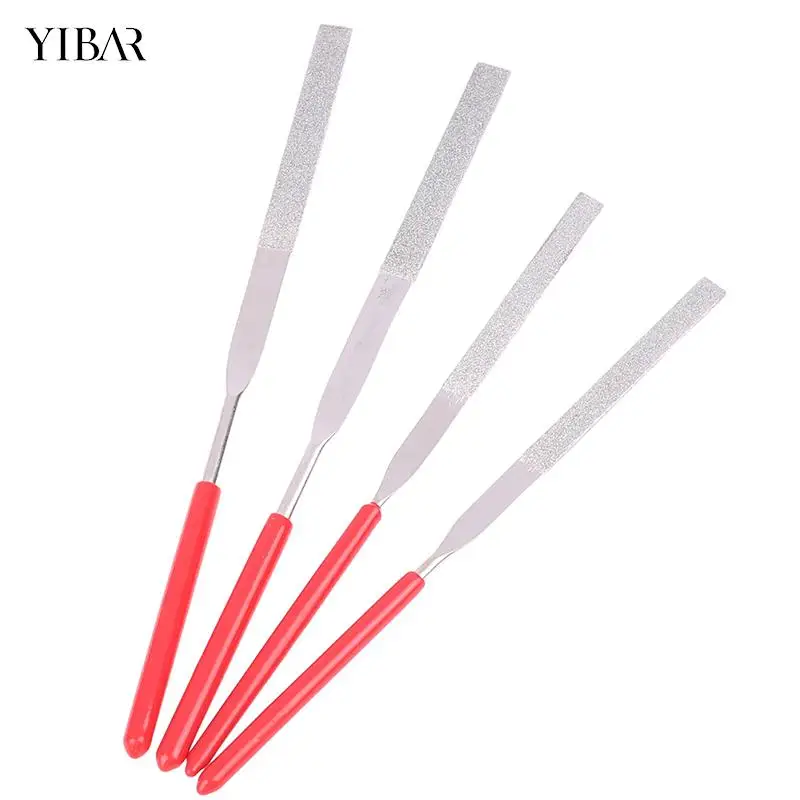 2Pcs 140mm File Set Stone Grinding Flat Diamond Needle File DIY Wood Rasp Needle Jewelry Polishing Car Repair Tools