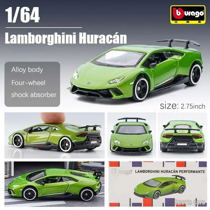 Bburago 1:64 Ferrari SF90 Stradale 1959 Cadillac Eldorado Elvis Corvette Alloy Car Model Children's Toys Holiday Gift Collection 3