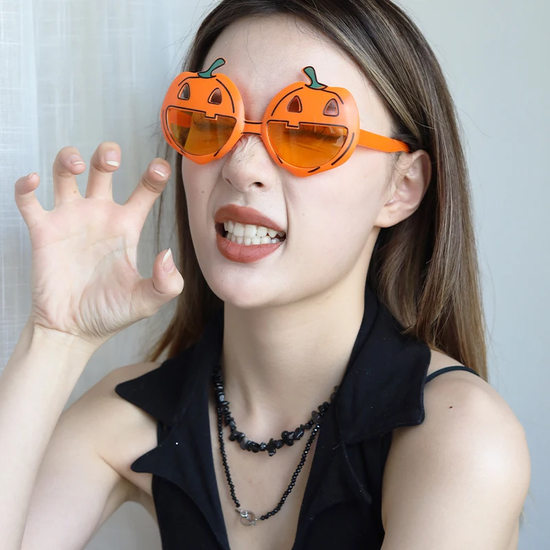 

Halloween Sunglasses Cute Pumpkin Cosplay Anime Holiday Party Dress Up Props Halloween Mask Novelty Dress up Accessories