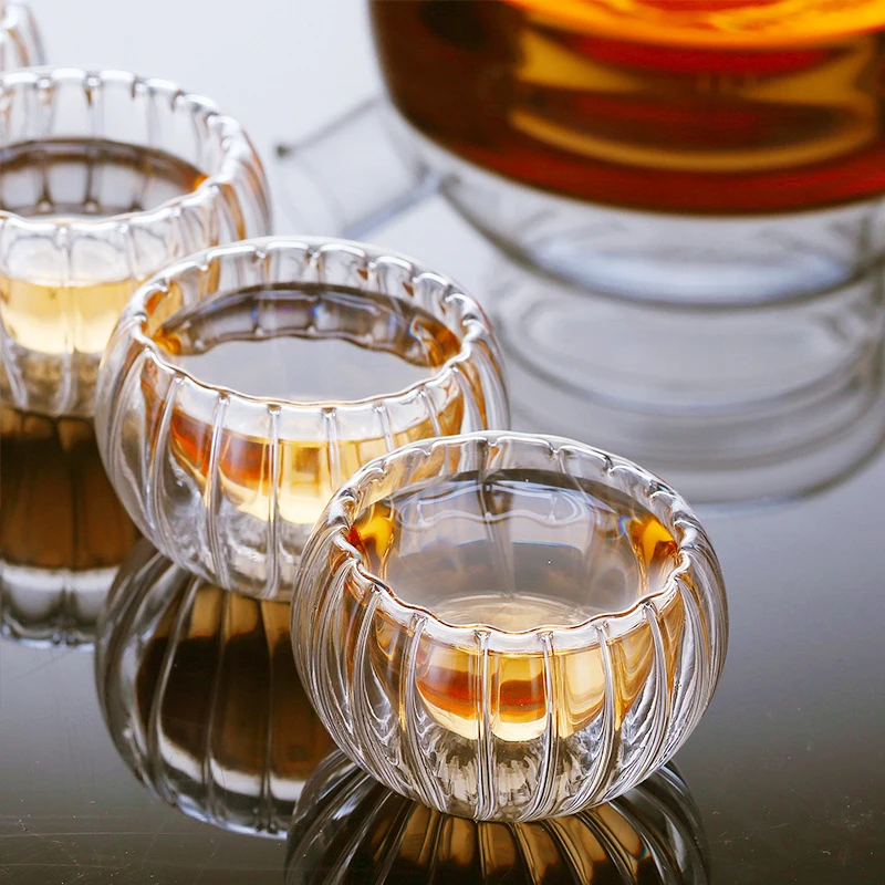 Coffee Cup Tea Cup 50ml Glass Teacups Set Of 4/6pcs Double Walled Insulated Glasses Clear Espresso Coffee Cup Teaware Mug Accessories