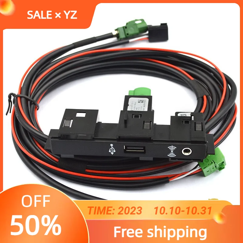 

CarPlay MDI USB AMI Install Plug Socket Switch Button Harness For VW MQB Touran Tiguan MK2 5Q0 035 726 E 5QF 035 726 5Q0 035 724