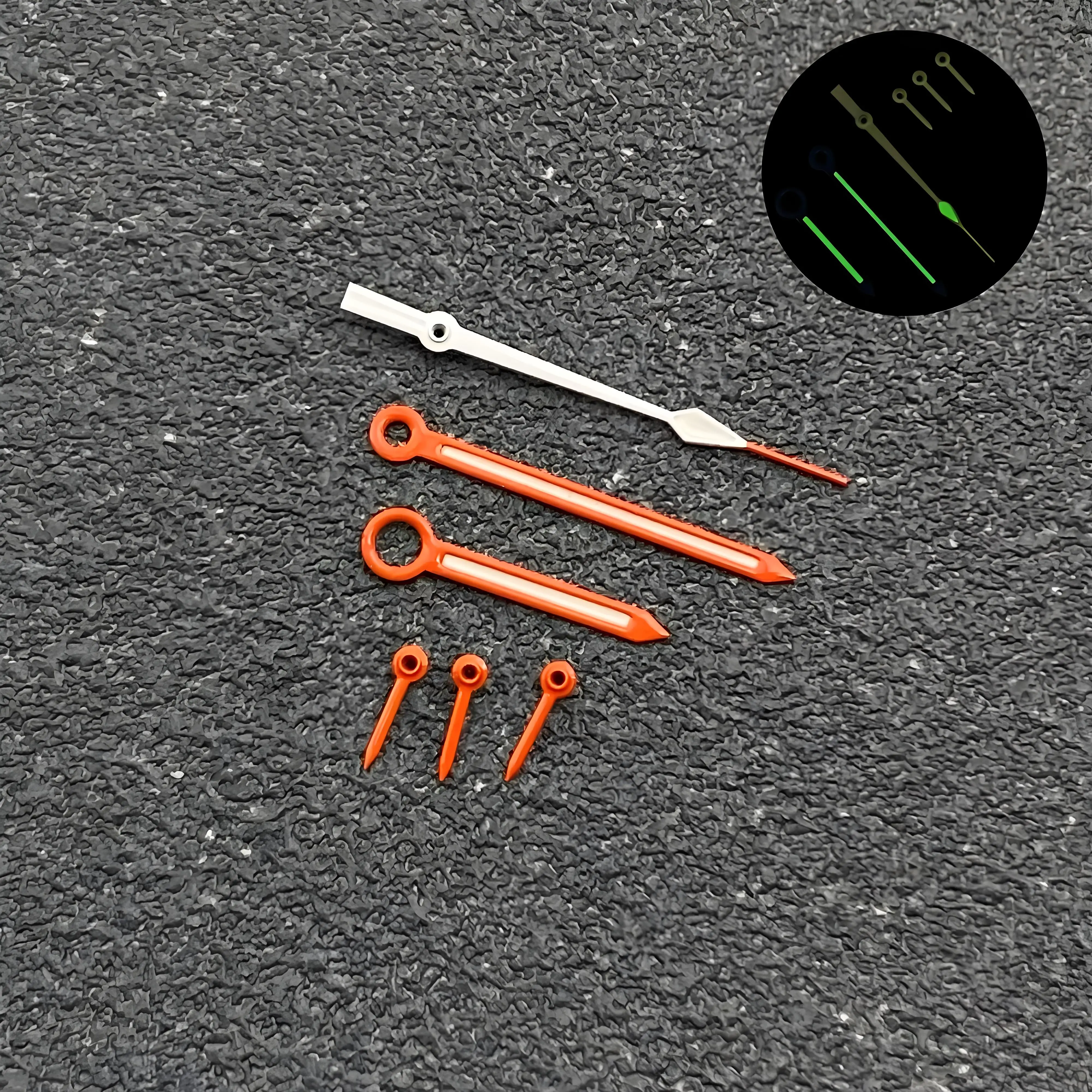 Green Luminous Dial Hands for Watch Accessories and Maintenance Tools - 32.5MM