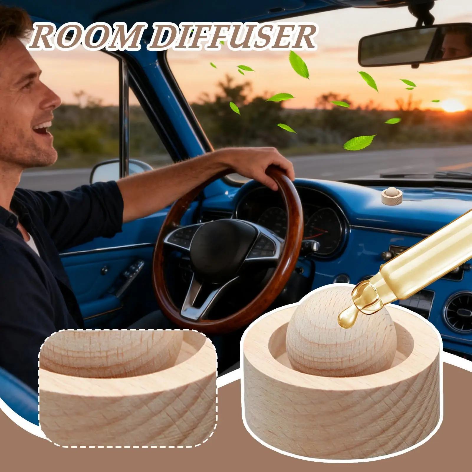 Natural Wood Essential Oil Diffuser