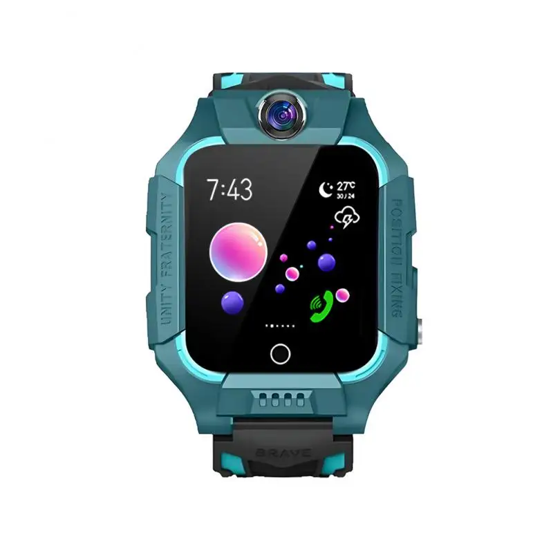 Q19 2G Network Kids Smart Watch With SOS Camera Voice Chat Smartwatches Math Game Flashlight  LBS Tracker SOS Flashlight Alarm C