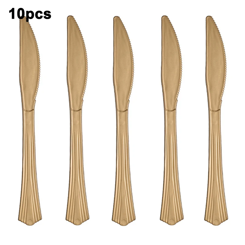 10pcs Knife gold 1