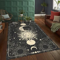 Tarot Moon Sun Carpet for Living Room Home Decoration Sofa Table Large Area Rugs Bedroom Bedside Floor Mat Witch Gothic Carpet 2