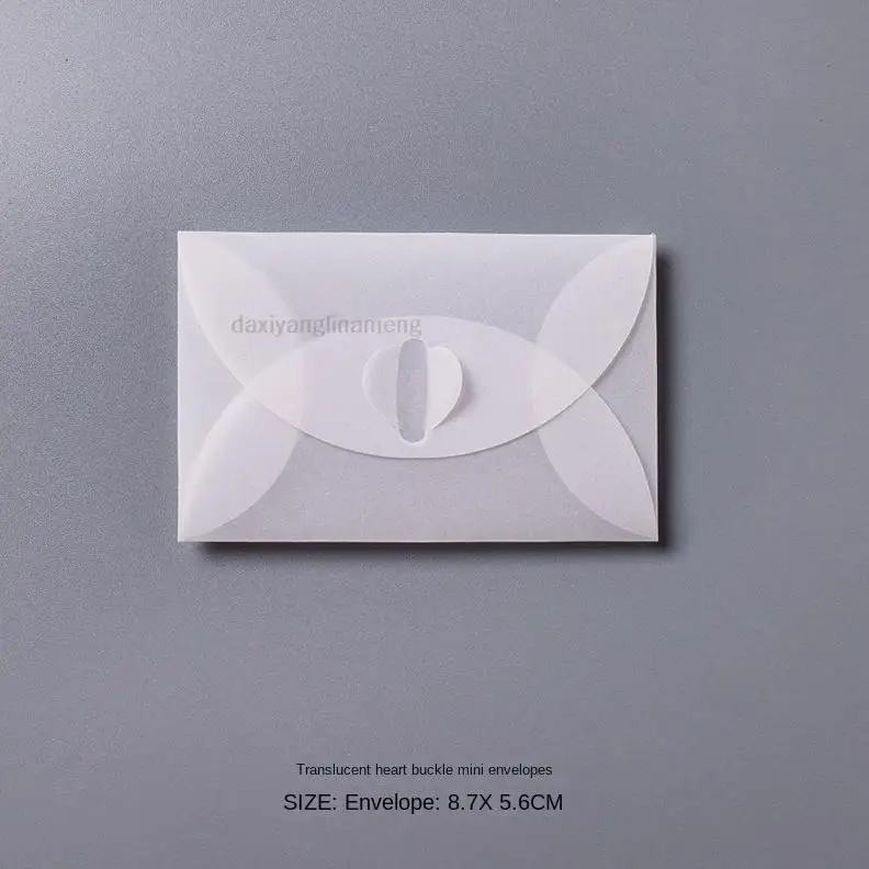 Buzlu Kartpostal için 100 adet/grup Saydam Parşömen Zarf, Yüksek dereceli Ve Güzel Görünümlü Davetiye Mektubu, Basit Stil