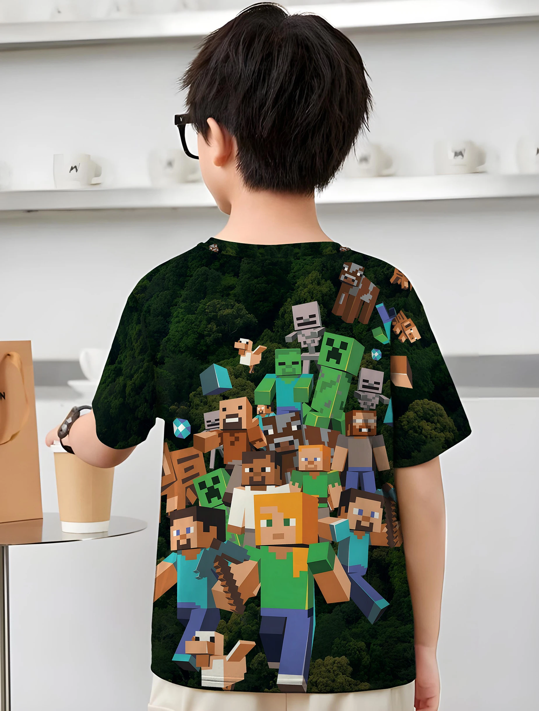 Hot Game Print Children Top Shirts Clothes for Boy Child T Shirt T-shirts for Boys Baby Boys Clothing Tops Kids Summer Clothes 2