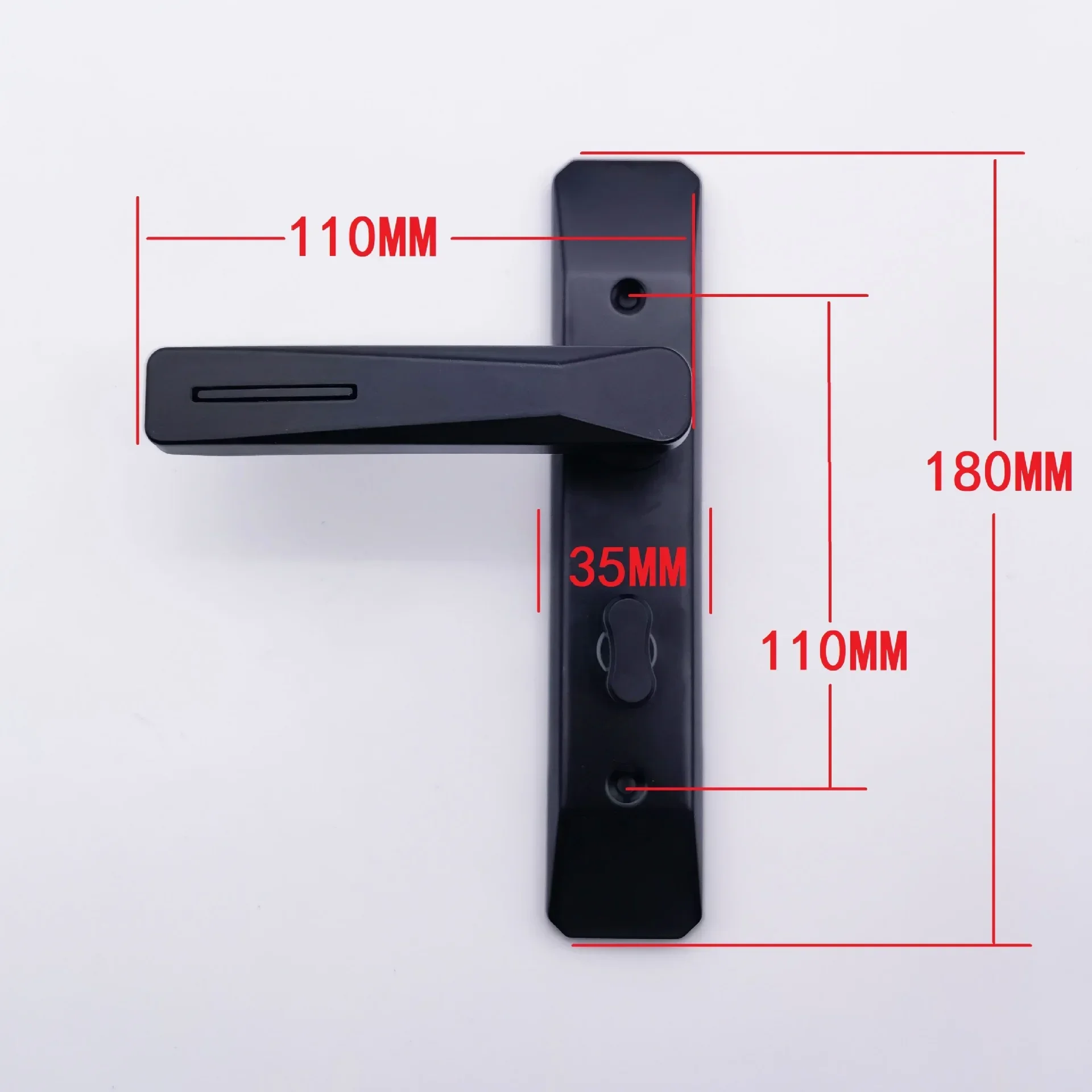 Keyless Bathroom Single Tongue Handle Door Lock