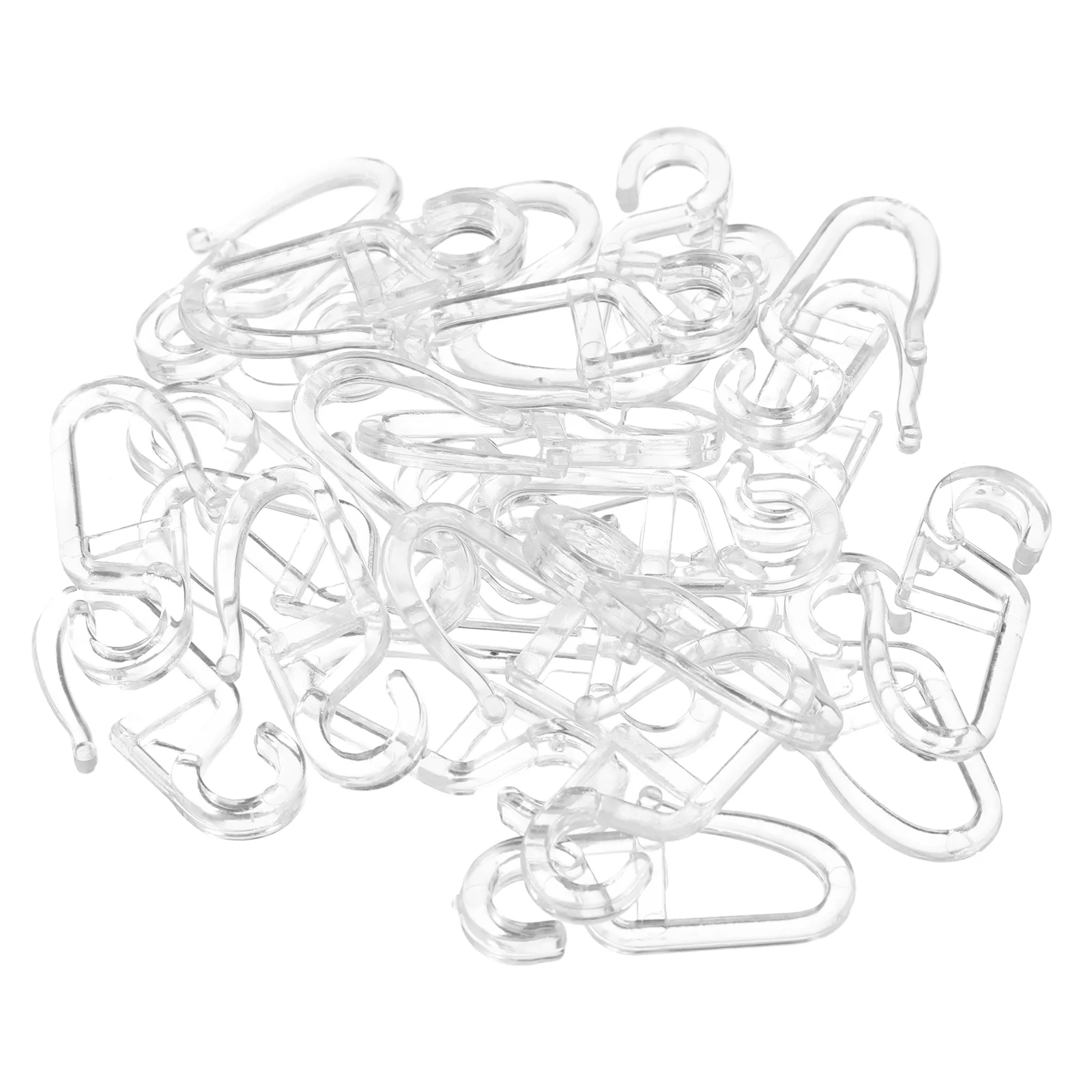 Plastic Sliding Hooks for Bedroom Bathroom Curtains