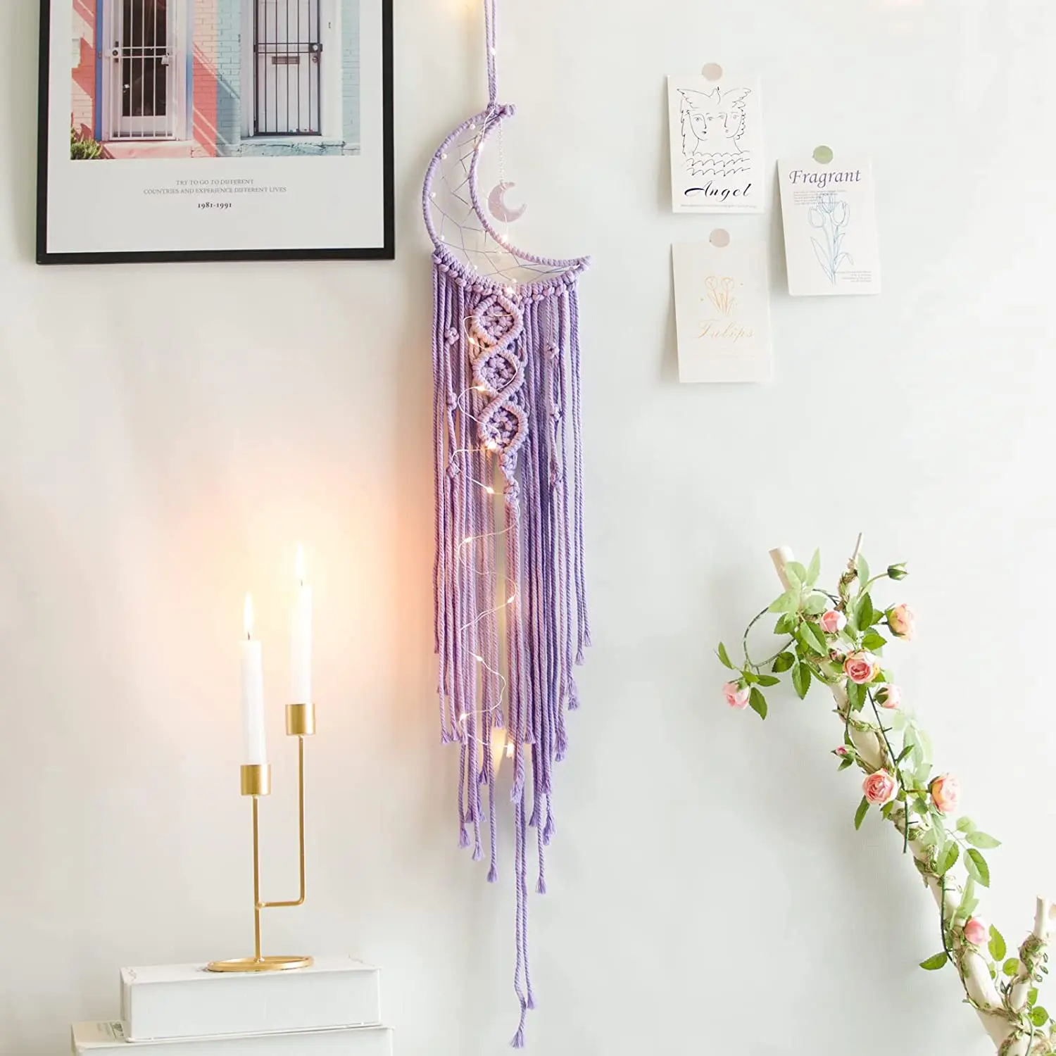 Jones Home And Gift Carillon A Vento Con Ape In Resina E Cristalli – 66 Cm, Per Interni Ed Esterni, Multicolore - 2