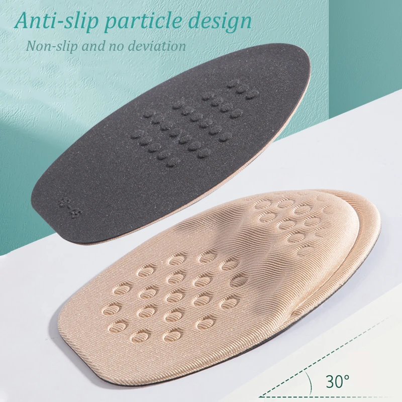 Half Insoles for Shoes Inserts Forefoot Insert Non-slip Sole Cushion Reduce Shoe Size Filler High Heels Pain Relief Shoe Pads