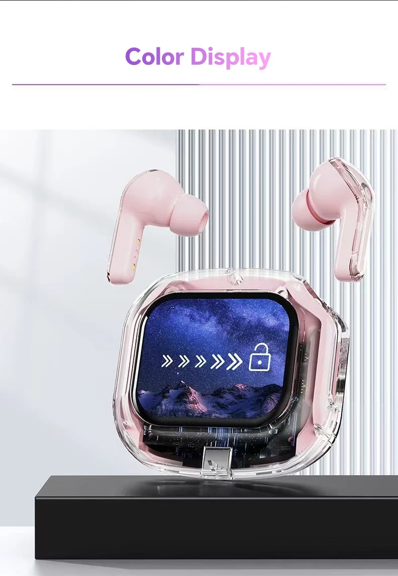 AI translation earbuds with touchscreen and real-time language translation
