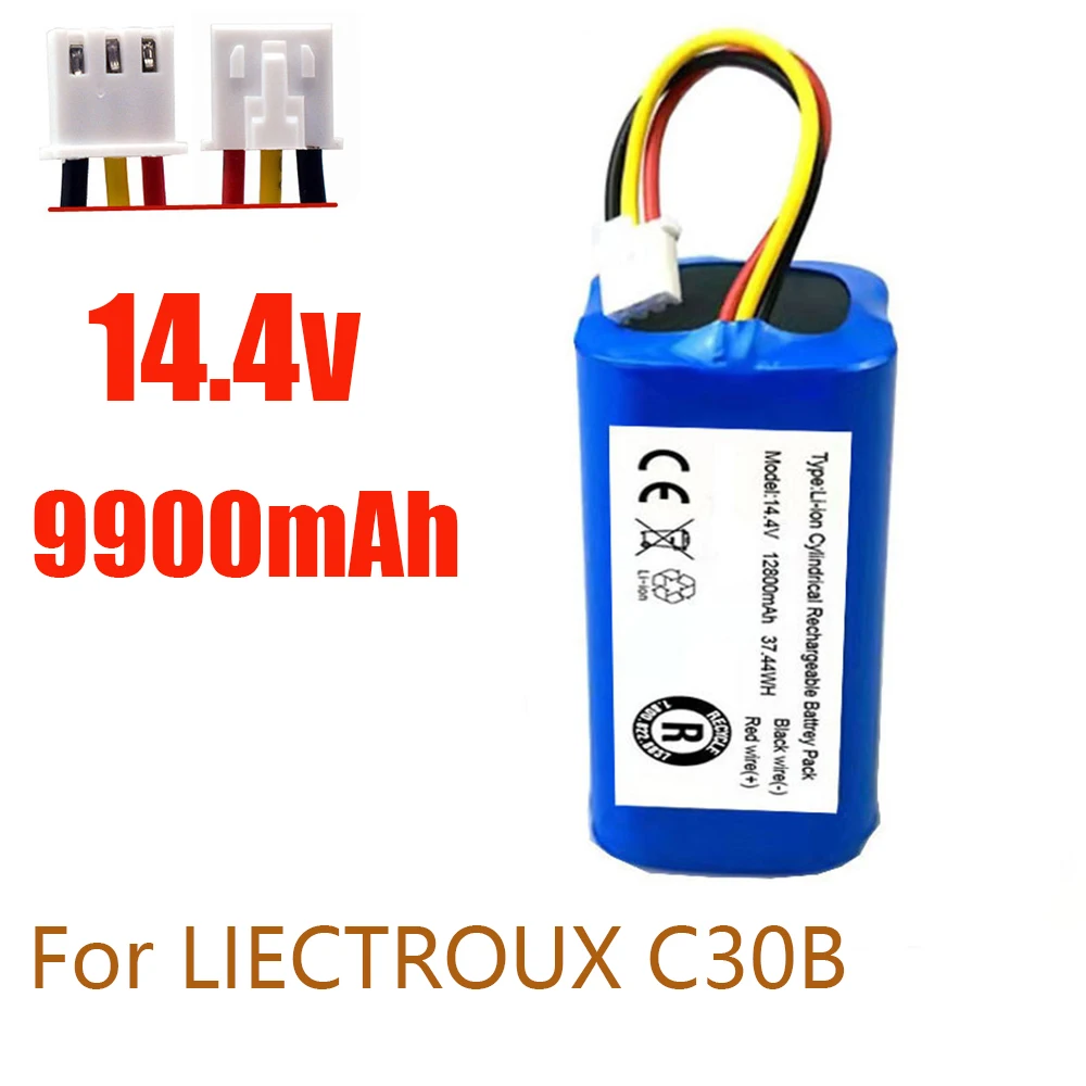 100%.Original Battery for Lirctroux C30B Robot Vacuum Cleaner 14.4V 6800mAh/8800mAh/9900mAh Lithium Cell robot vacuum cleaner battery