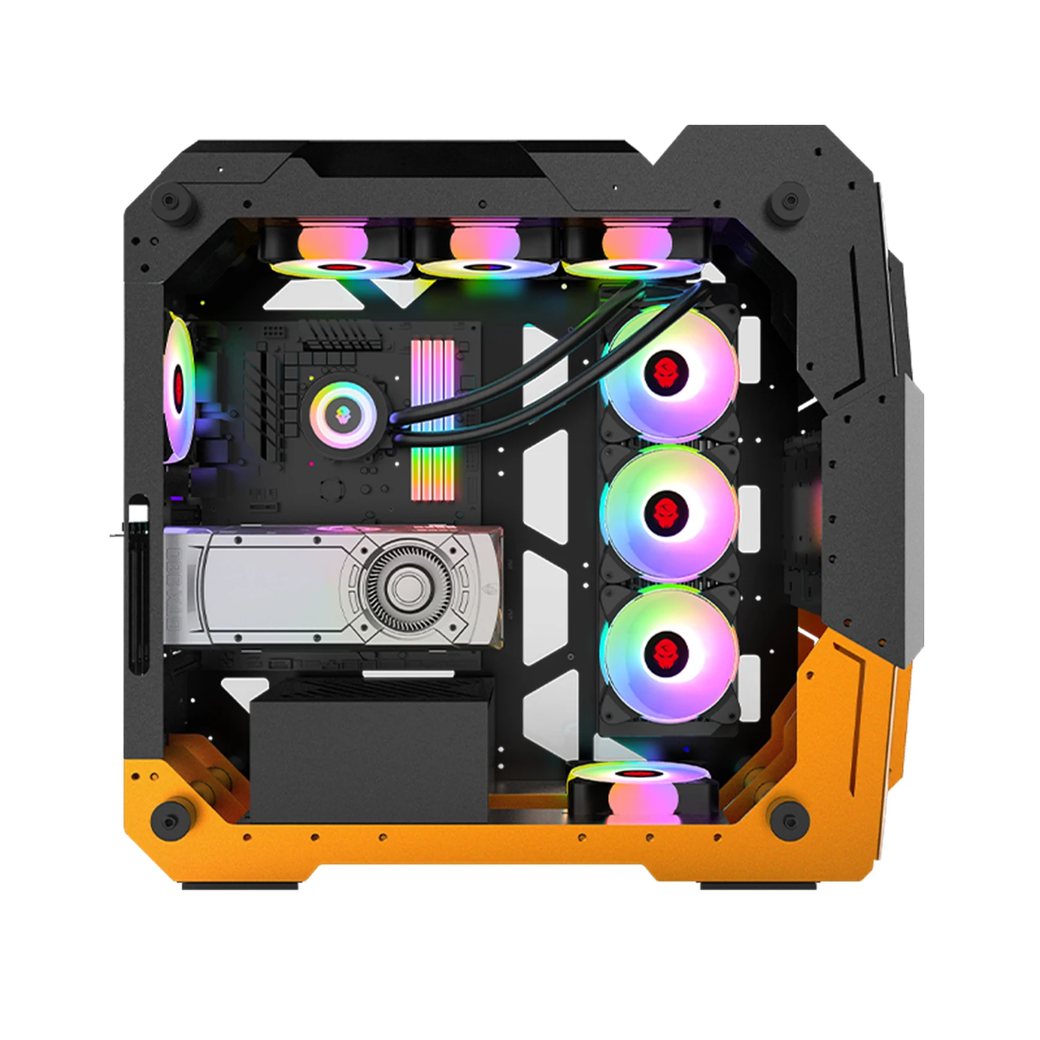 

High Quality Tempered Glass Panels New Designed Custom ATX ITX E-ATX Computer Case Gaming Chassis