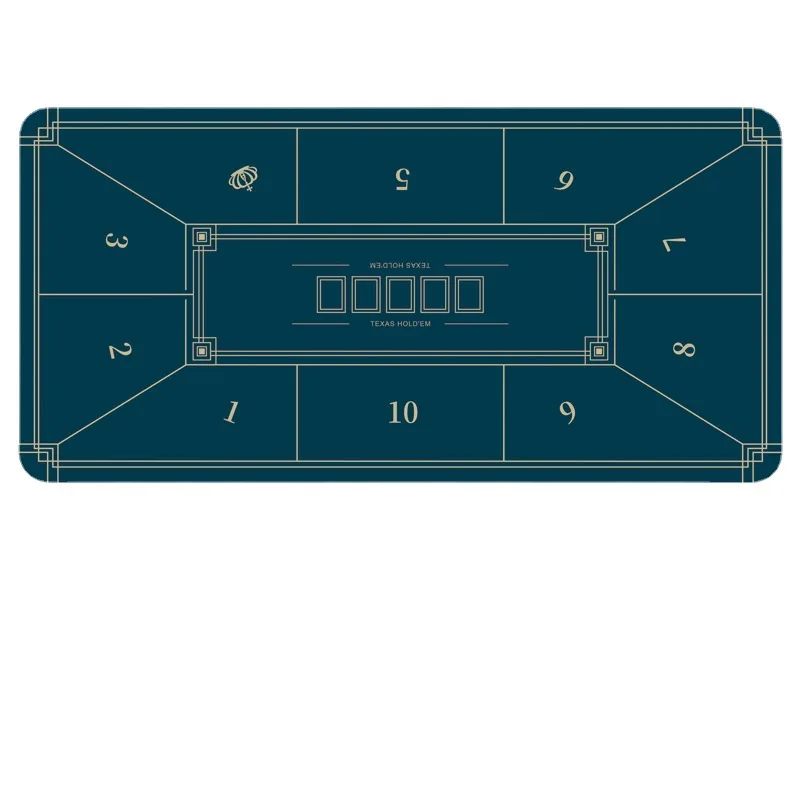 1.2*0.6M Texas Hold'Em Tappetino Da Poker Baccarat Blackjack Tovaglia In Gomma Scamosciata Da Tavolo Casinò Poker Board Game Chips Desk Pad