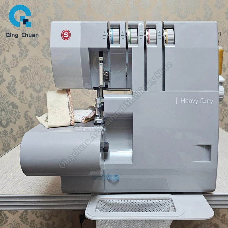 Overlock Machine Heavy-Duty Metal Frame Overlock Machine 1,300 Stitches Per Minute Multifunctional Edging