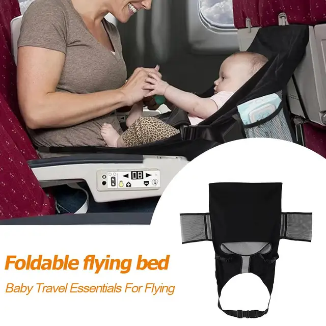 Baby Airplane Travel Bed – Kids Seat Extender & Portable Footrest Hammock 1