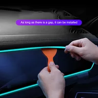 Car Environment El Wire LED USB Flexible Neon Interior Lights Assembly RGB For Automotive Decoration Lighting 3M Hidden APP 6