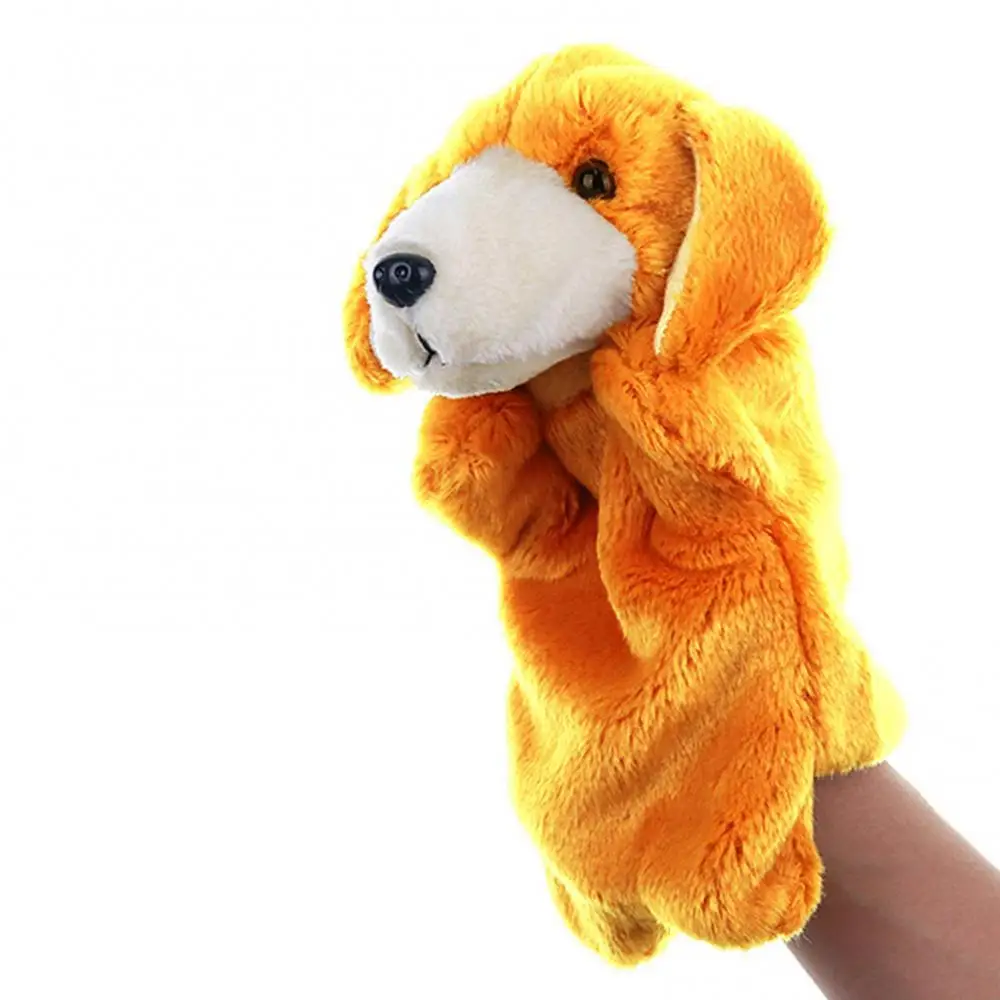 Cute Dog Puppy Animal Plush Hand Puppet Doll Pretend Play Parent Child Toys Gift 