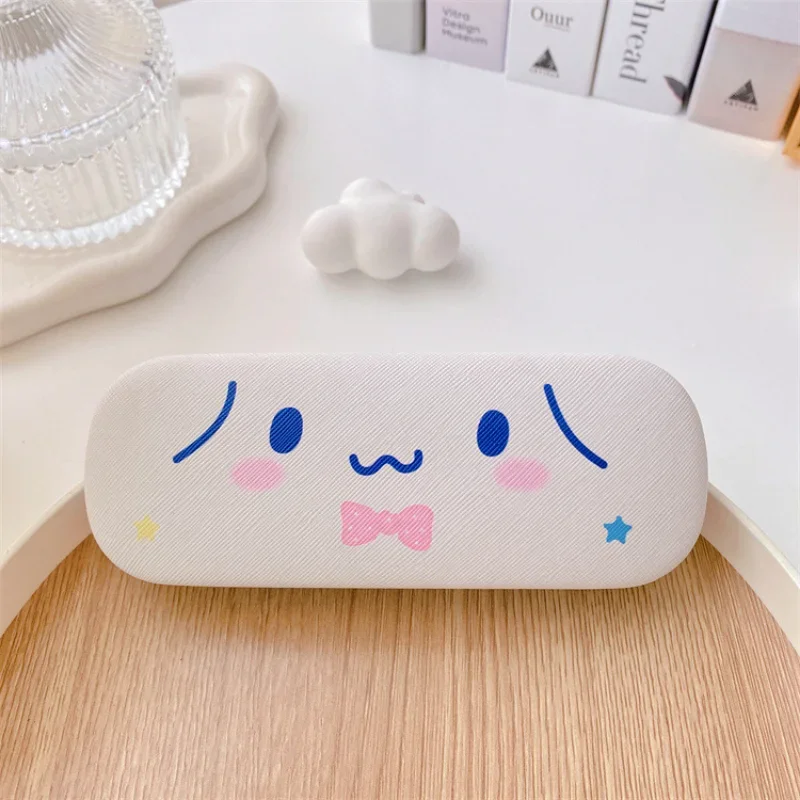 산리오 헬로 키티 안경 보관함, 휴대용 하드 쉘 선글라스 케이스, 애니메이션 여성 압력 방지 안경 홀더 액세서리