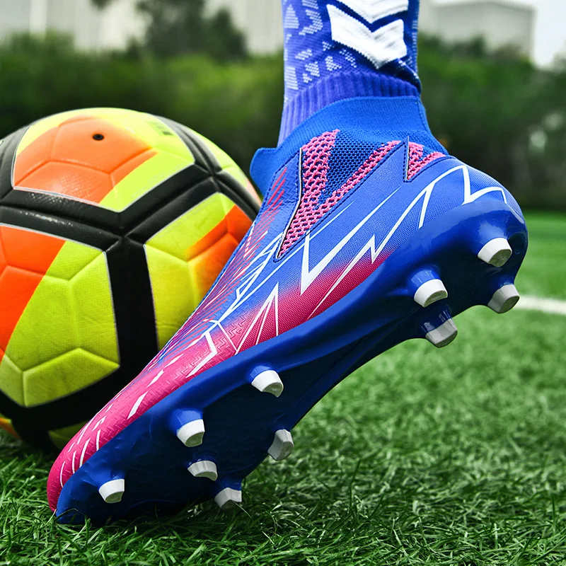 Botas de fútbol con tachuelas para hombre y mujer, zapatos de fútbol profesionales con pinchos largos, de alta calidad, originales, novedad de 2024