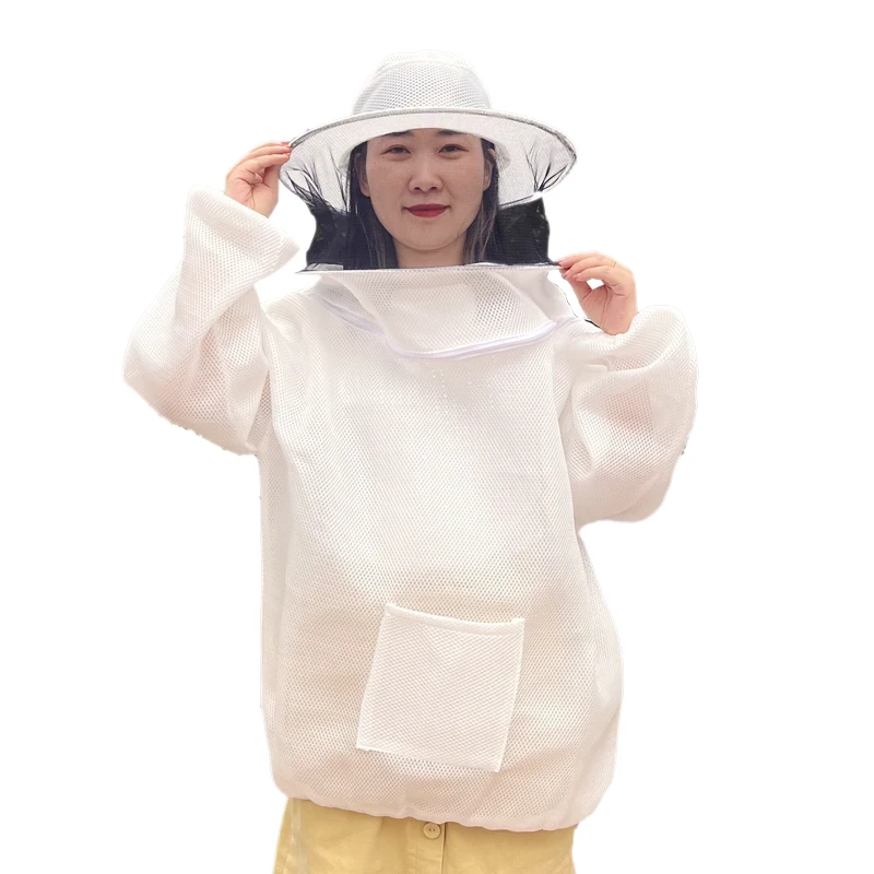 Beekeeping Suit Breathable Anti-bee Professional Removable Hood Collecting Honey Clothes