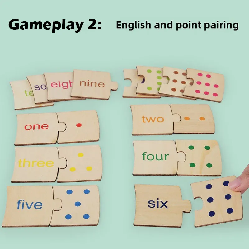 Kids Montessori Wooden Math Educational Pairing Game Children's Logic Thinking Training Early Education Learning Puzzle Toy Sets