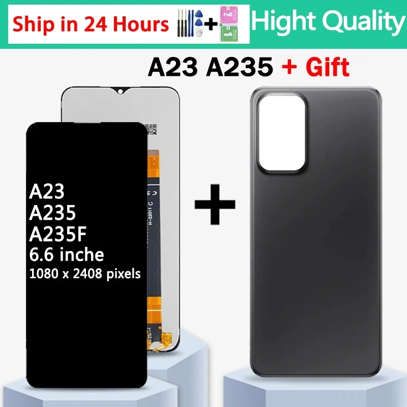 

AAA Quality For Samsung A23 4G LCD A23 Display Touch Screen Digitizer Assembly For Samsung A235 A235F A235M Display With Frame