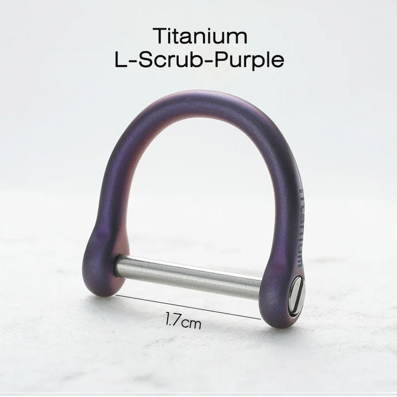 Titanium Horseshoe D-Shape Keychain Buckle - Lightweight and High-Quality EDC Accessory