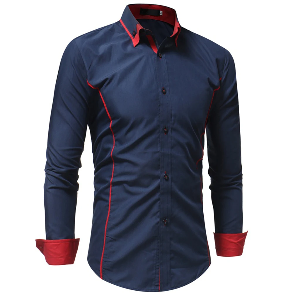 short sleeve button down shirts Business Shirts Men's Long-sleeved Business Casual Shirts Slim-fit Formal Shirts short sleeve work shirt Shirts