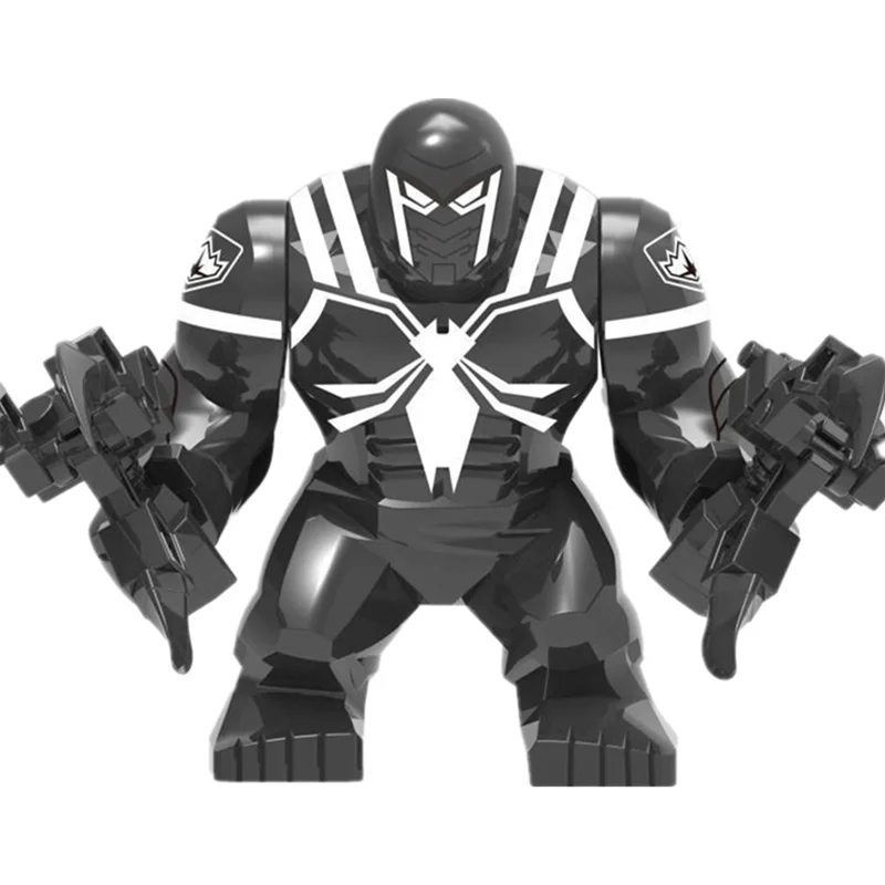 thumbnail image 1 of Bloques de construcción de Disney, minifiguras, gran duende, Spiderman, Iron Man, Venom, Capitán Hawk, Deadpool, armadura técnica, ciudad, juguetes de regalo, 1 of 5