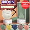 Morandi Color face mask Flat Disposable Women's Fashion Edition Solid Color Independently packaged Men Trendy Style mascarillas 1