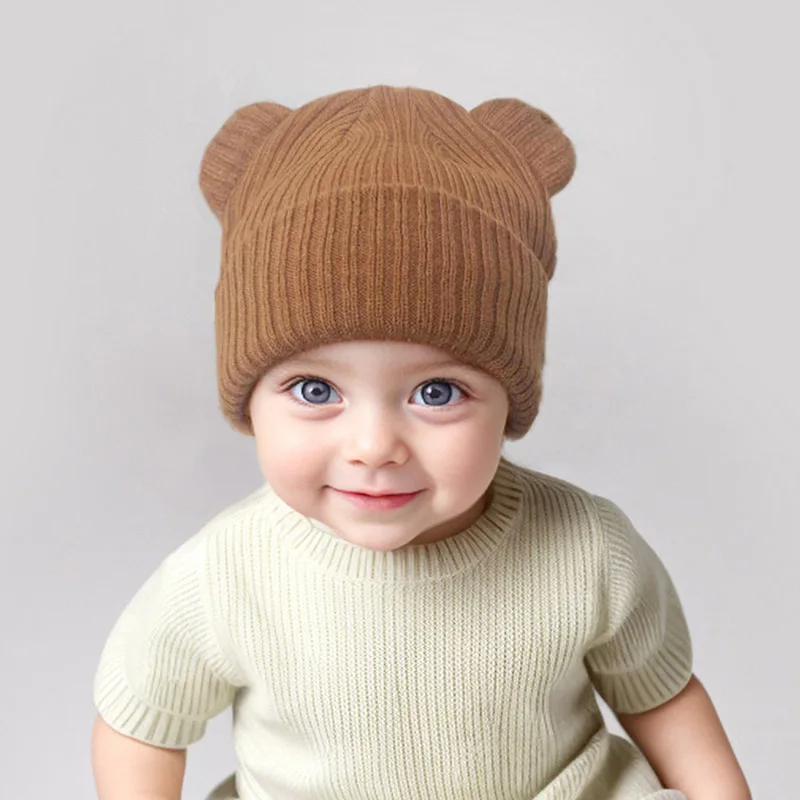 Baby Knitted Hat - Warm Woolen Beanie for Infants and Toddlers