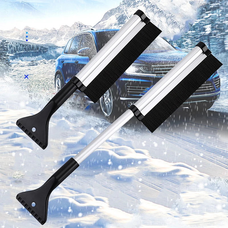 Car Snow Brush Windshield Wiper Snow Shovel Extendable Cleaning Tool