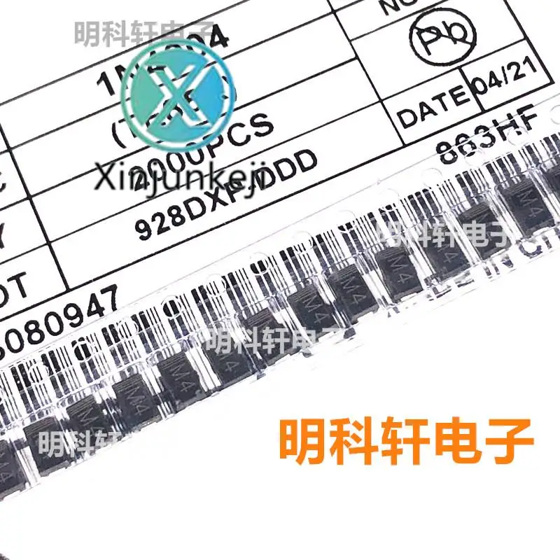 

Оригинальная Новинка 1N4004 Silkscreen M4 SMD выпрямительный диод, 300 шт.