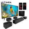 ULTIMEA 460W 7.1ch Soundbar with Dolby Atmos&APP Control, Home Theater Surround Bluetooth Speakers with Wireless Subwoofer 1