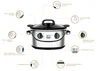hot pot multi cooker with slow cook/cook top/steam/oven 3