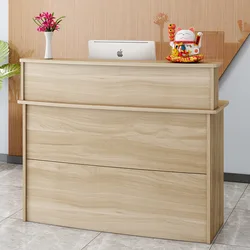 Caisse enregistreuse commerciale Simple et moderne de 100CM, caisse de réception d'hôtel de Salon de beauté, comptoir de Bar, Table de boutique, bureau de réception 