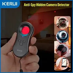 Anti-Spy Hidden Camera Detector Portable Infrared Detection Security Protection for Hotel Locker Room Public Bathroom Mini Cam