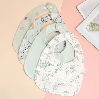4PCS Cotton Baby Bibs 1