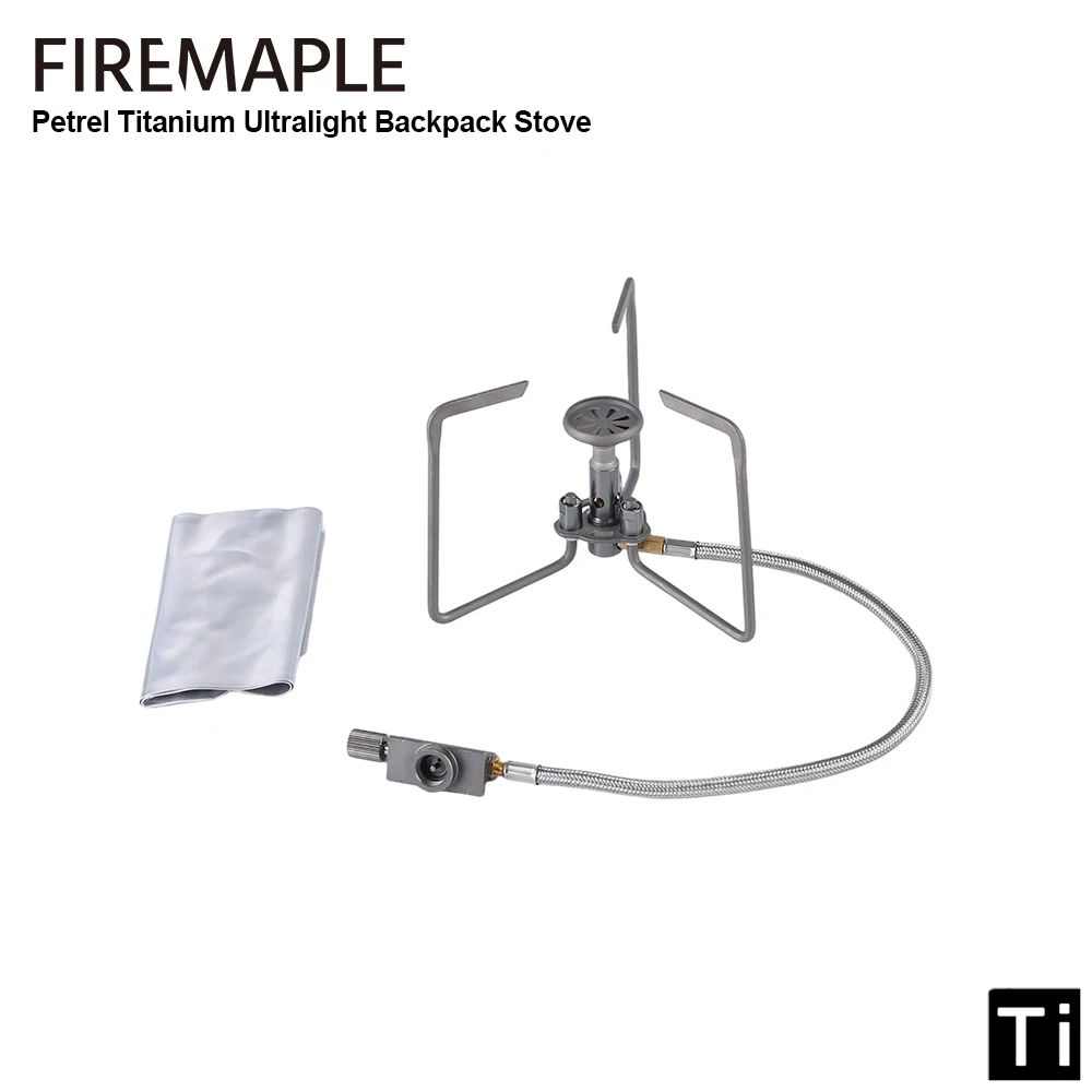 เตาแก๊สพกพา Fire-Maple Petrel Ultralight Titanium Split Stove พร้อมแผ่นกันลม สำหรับตั้งแคมป์ เดินป่า และทำอาหารกลางแจ้ง 1