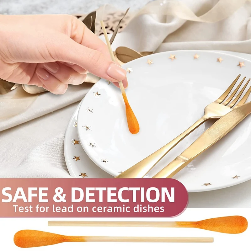 Lead Test Kit Swabs High Sensitive Instant Lead Paint Test Check Swab Testing Strips For Plaster Dishes Metal Home 60pcs lead test strips