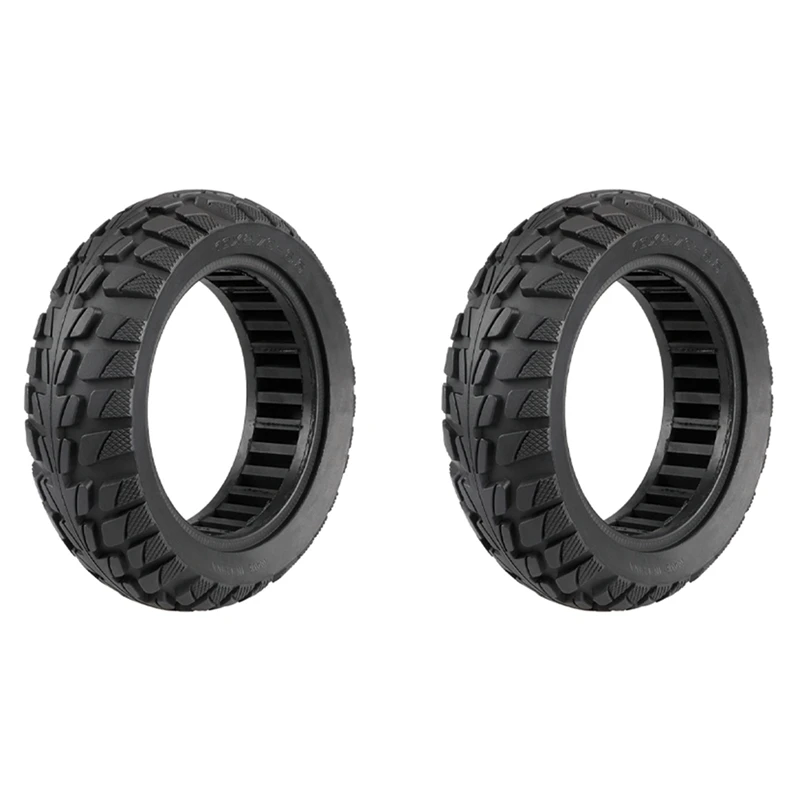 

2X Solid Tire 10 Inch,10X2.70-6.5 Solid Tire Scooter Tubeless Puncture-Proof Tire,Explosion-Proof Solid Tires For Kugoo