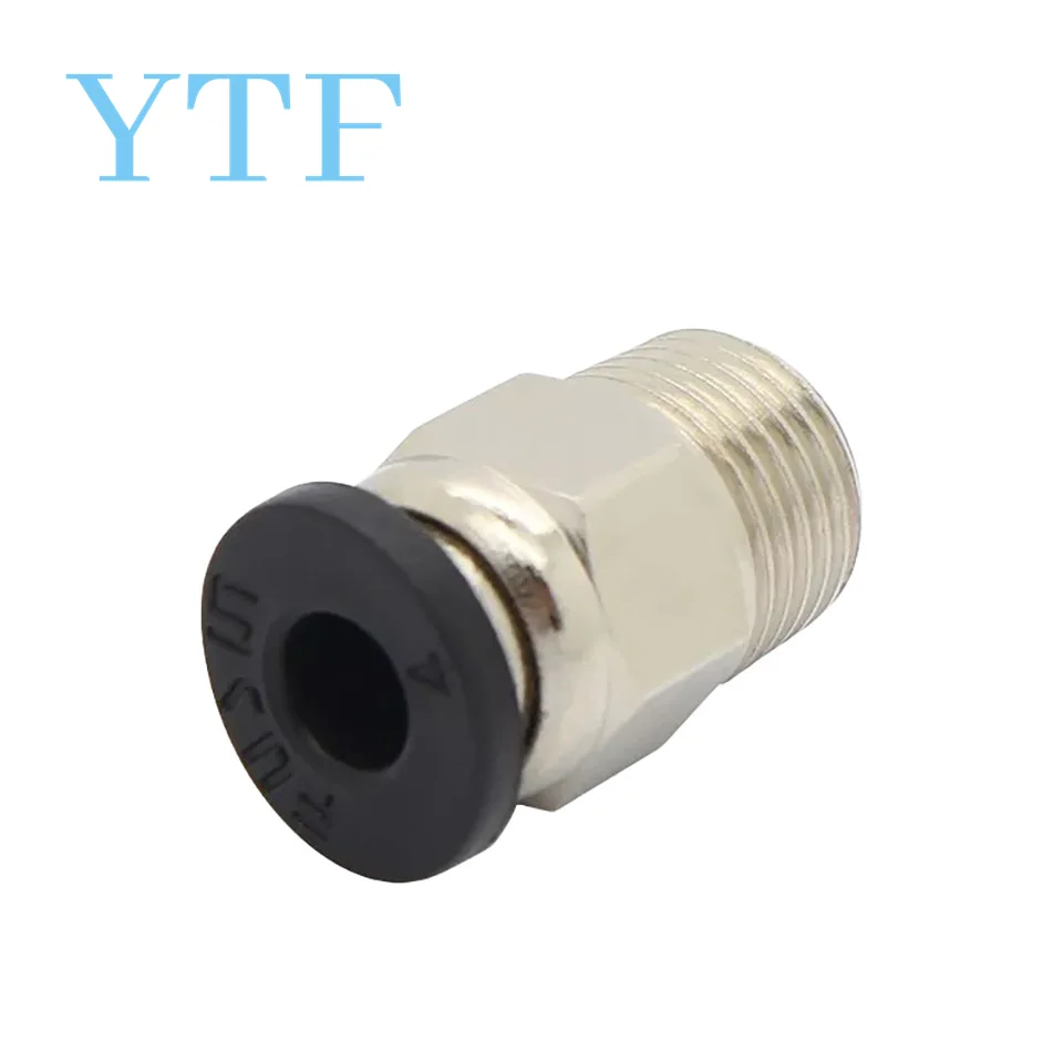 5pcs 3D Printer Parts Through V6 Quick Connector Feed Pipe Connector M4 Diameter M10 Thread Fittings PC4-01 - 3