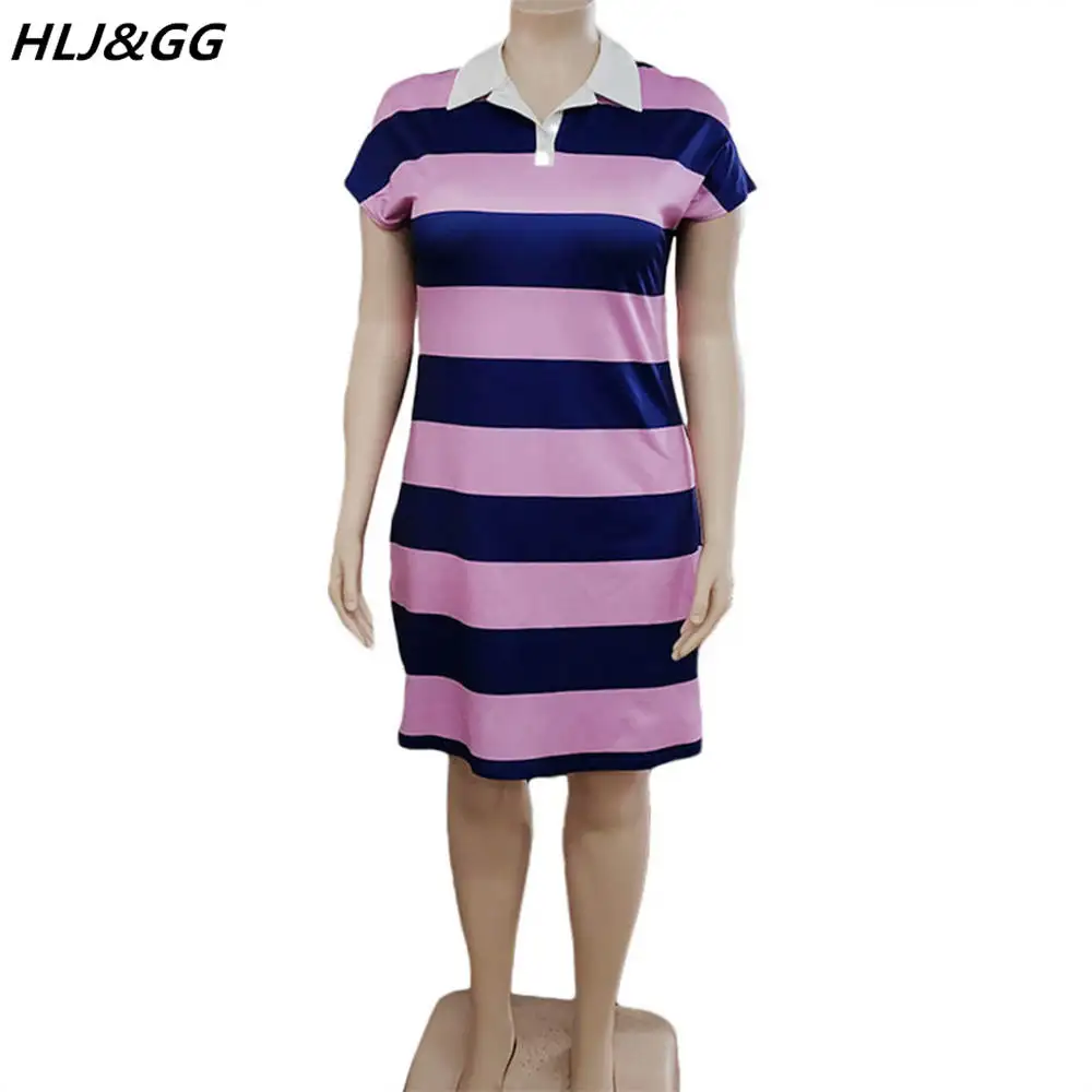 HLJ&GG Plus Size Elegant Office Lady Shirt Dresses Casual Solid Color  Turndown Collar Irregular Vestidos Fall Women Dress XL-5XL