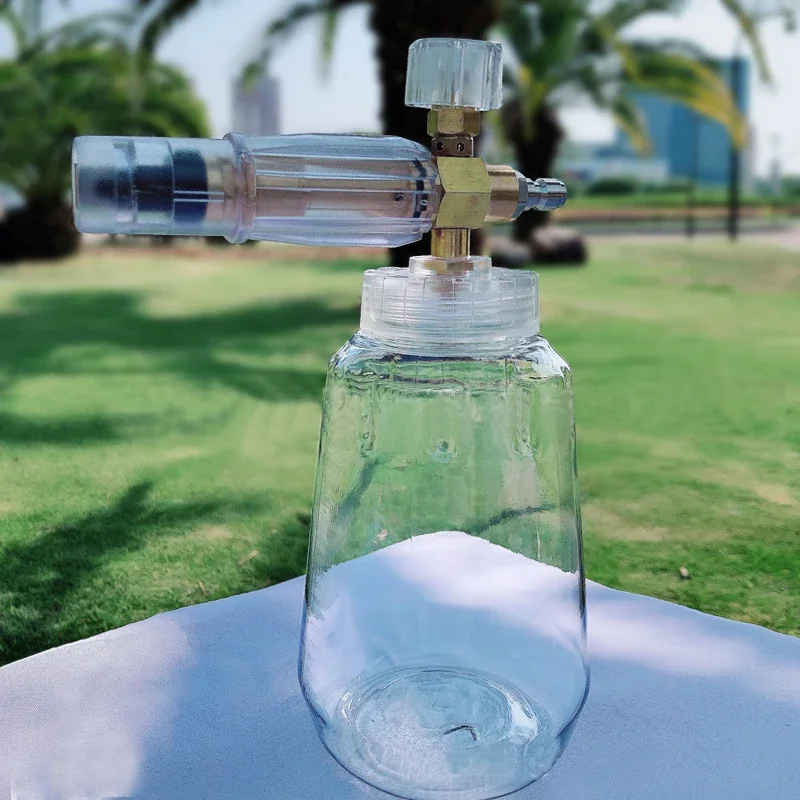 Manufacturer direct selling high-pressure washer foam spray bottle transparent PA Taizhou all copper car washing water gun 2